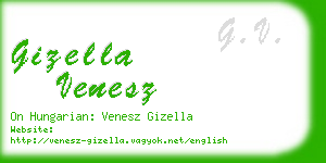 gizella venesz business card